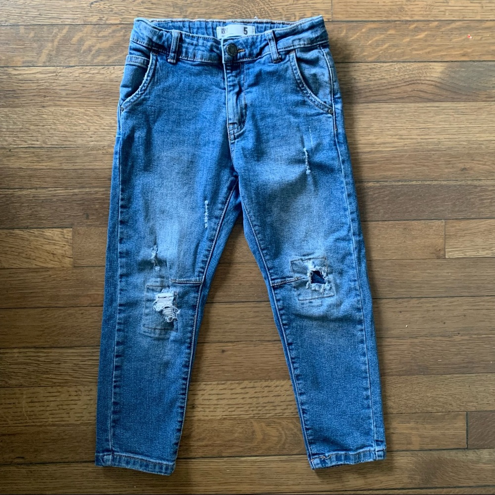 Boys Distressed Slim Jeans
